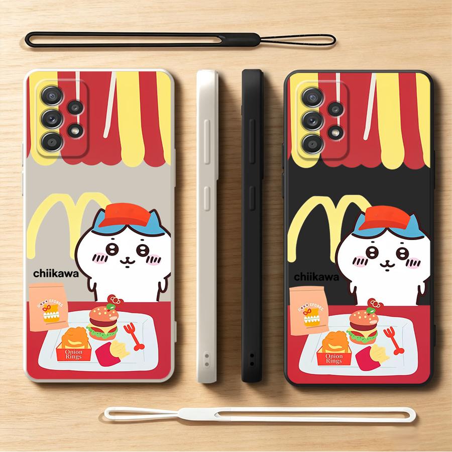 Lanyard Anime Logo - C-Chiikawas 만화 케이스 삼성 갤럭시 A27