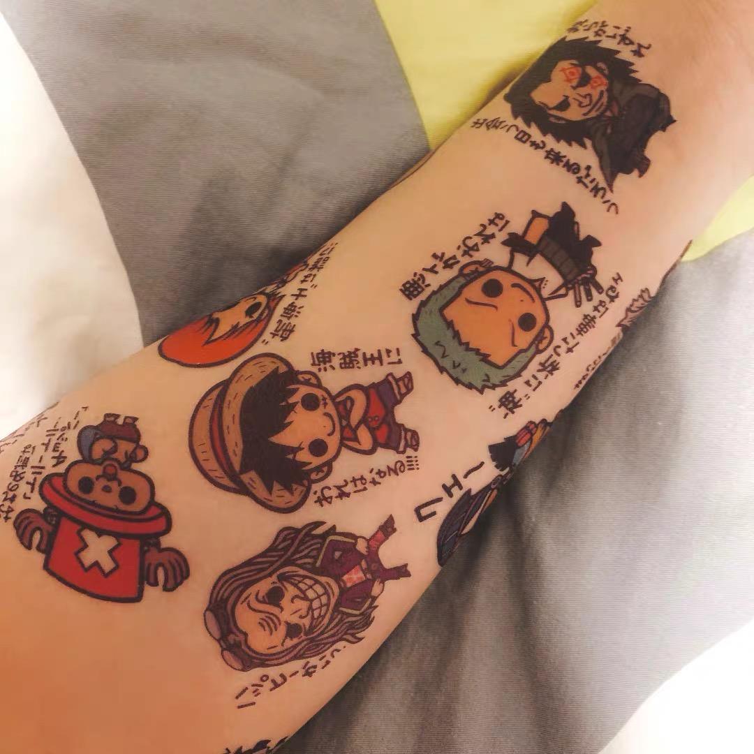 Sticker Sheet Set - 새로운 임시 타투 스티커 세트 18매,