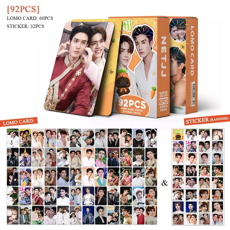 92개/세트 넷JJ 태국 BL 배우 로모 카드 팩 60 - Sticker Sheet Set 리뷰 및 가격