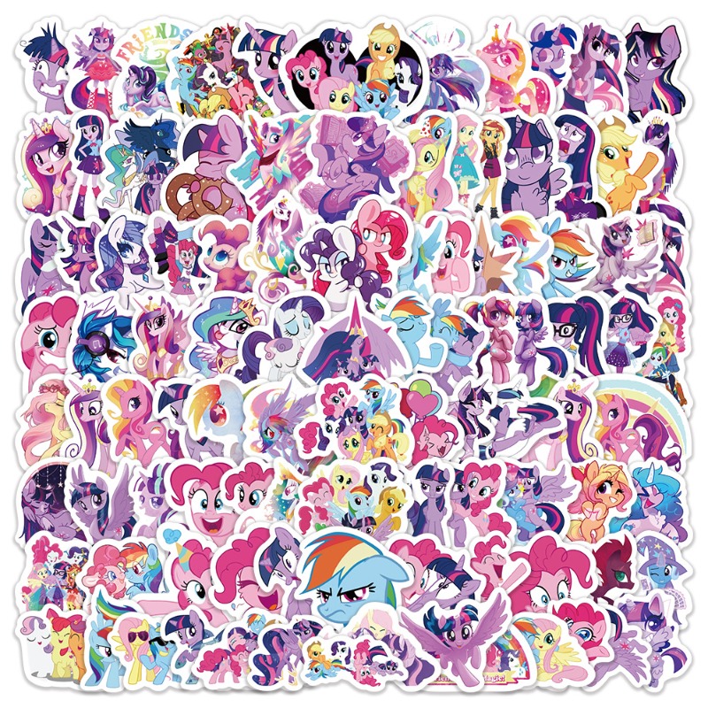 100pcs 만화 마이 리틀 포니 트와일라잇 스파클 패 - Anime Merchandise 리뷰 및 가격