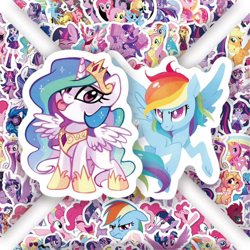 100pcs 만화 마이 리틀 포니 트와일라잇 스파클 패 - Anime Merchandise 리뷰 및 가격