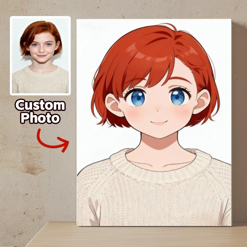 맞춤형 애니메이션 만화 초상화 개인화된 사진 포스터 및 - Anime Poster Print 리뷰 및 가격