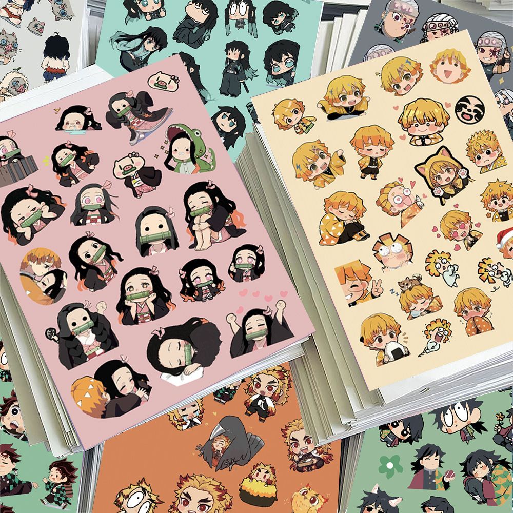 24개입 치비 데몬 슬레이어 스크린 보호 스티커 듀얼  - Sticker Sheet Set 리뷰 및 가격