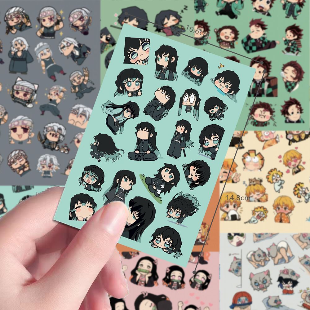 24개입 치비 데몬 슬레이어 스크린 보호 스티커 듀얼  - Sticker Sheet Set 리뷰 및 가격