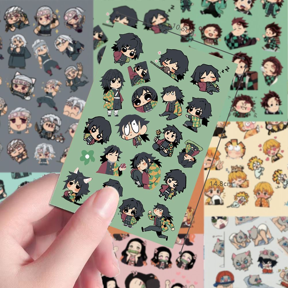 24개입 치비 데몬 슬레이어 스크린 보호 스티커 듀얼  - Sticker Sheet Set 리뷰 및 가격
