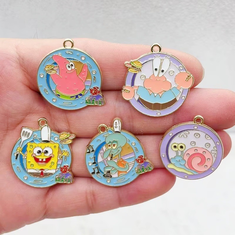 10개 만화 애니메이션 합금 오일 드롭 펜던트, DIY - Anime Merchandise Accessories 리뷰 및 가격
