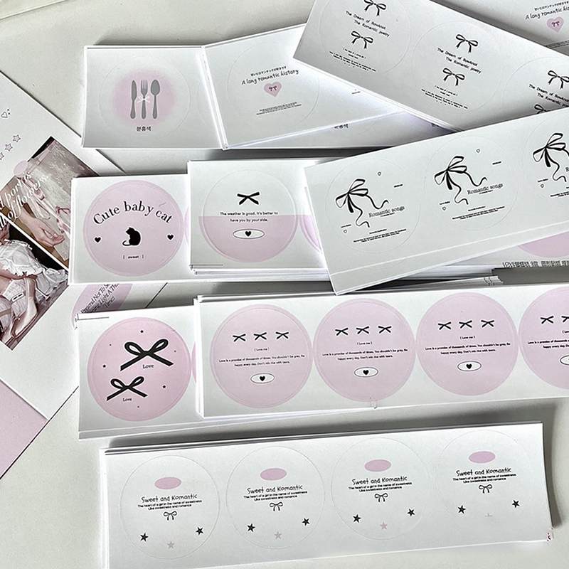 36 Pcs 만화 라벨 스티커 발레 보우 리본 라운드  - Sticker Sheet Set 리뷰 및 가격