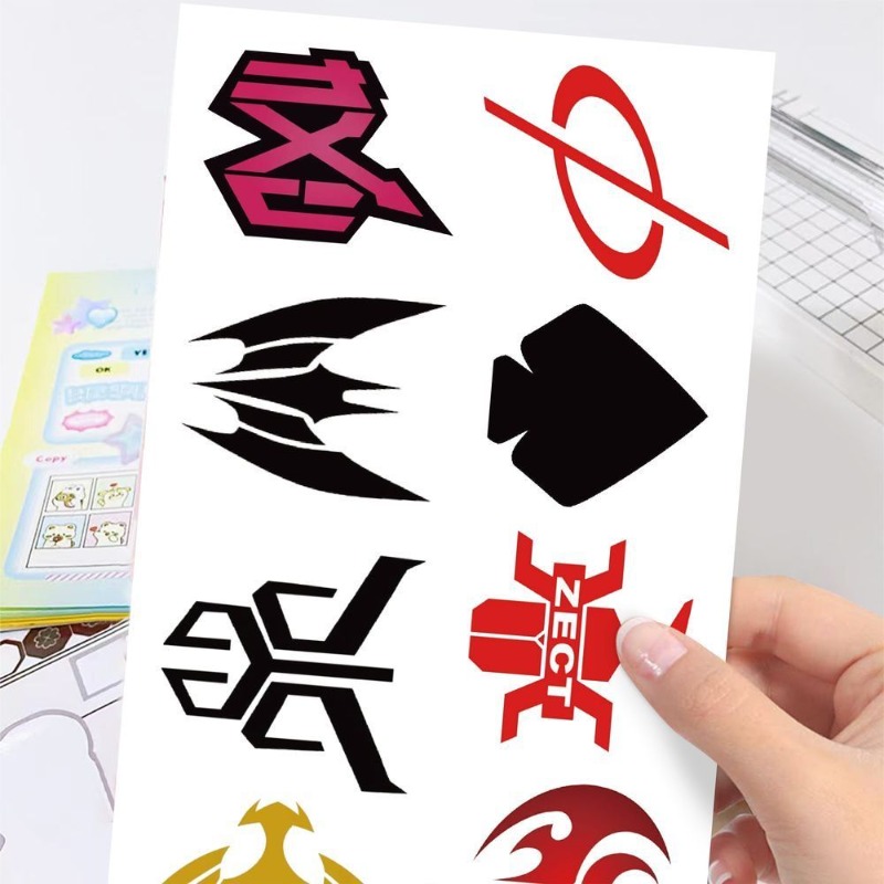 60 시트 가면 라이더 로고 스티커 크리 에이 티브 데 - Sticker Sheet Set 리뷰 및 가격